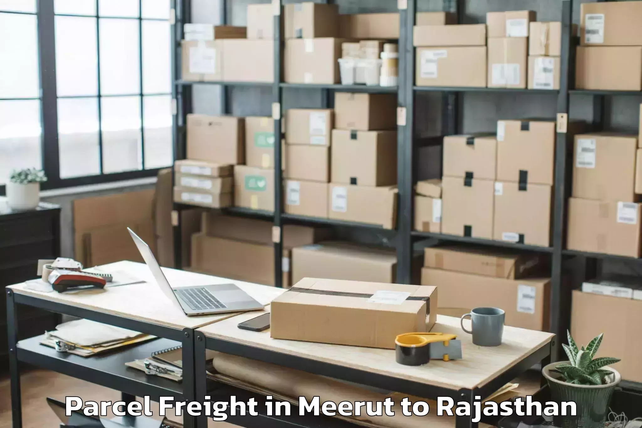 Get Meerut to Dholpur Parcel Freight